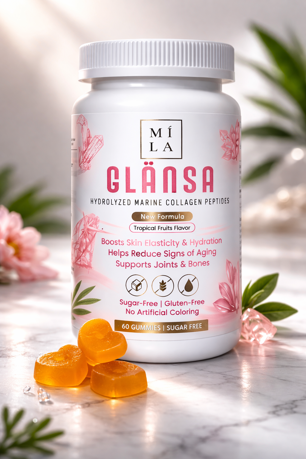 GLÄNSA – Marine Collagen | Hydrolyzed Peptides from Wild-Caught Cod Fish