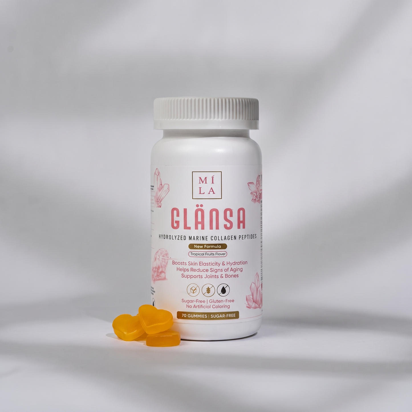 GLÄNSA – كولاجين بحري | ببتيدات متحللة من سمك القد البري
ميلا كولاجين جاميز للبالغين
